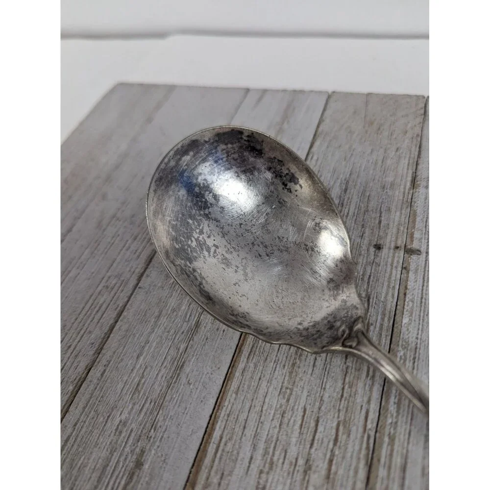 Reed & Barton Modern Art Silverplate 1904 Casserole Berry Spoon 8 3/4